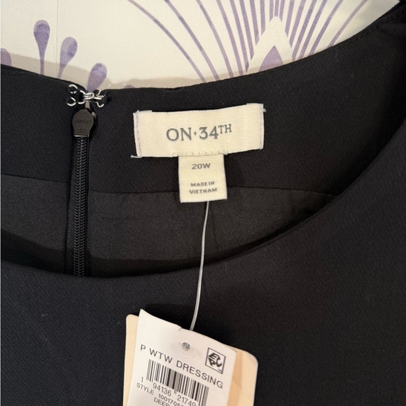 Classic Black Dress 20W NWT On34th - Picture 3 of 5
